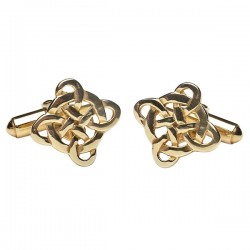 Gold Filigree Celtic Cross Cuff Links