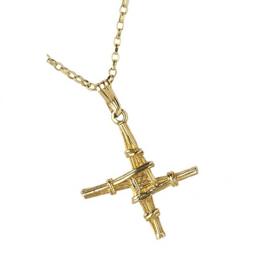 Small Gold Saint Bridgets Cross