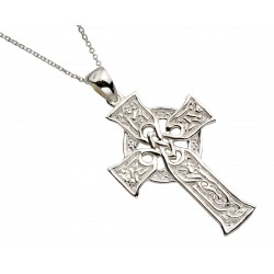 Silver Carved Four Gospels Cross