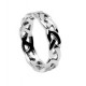 Silver Open Celtic Knot Wedding Band