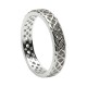 Silver Round Celtic Knot Wedding Ring