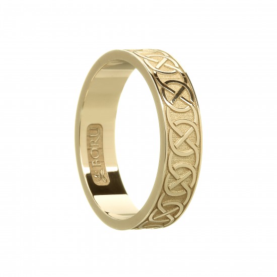 Gold Ladies and Gents Celtic Knot Wedding Rings