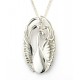 Silver Three Swan Pendant