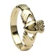 Gold Gents Large Claddagh Ring
