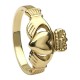 Gold Ladies Heavy Claddagh Ring