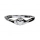 Silver Contemporary Claddagh Ring