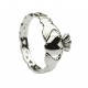 Silver Ladies Claddagh with Love Knot Shank
