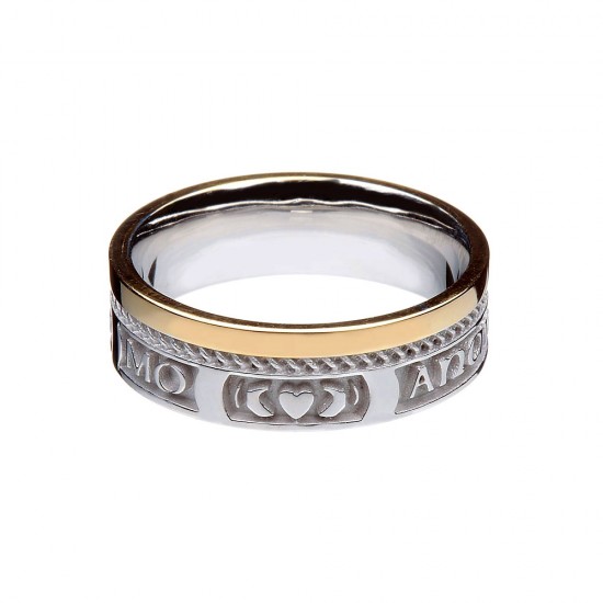 My Soul Mate Gold Faith Wedding Ring
