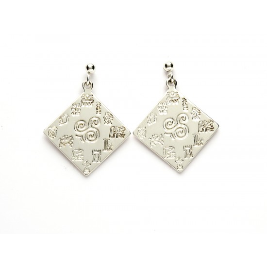 Impressions of Ireland Silver Earrings