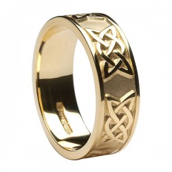 Gold Celtic Lovers Knot Band