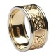 Gold Lovers Knot Ring with White Gold Trim