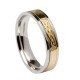 Silver Signature Ring with Gold Lovers Knot Silver Signature Ring with Gold Lovers Knot