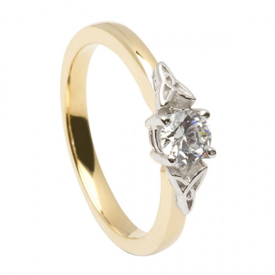 Gold Diamond Promise Ring