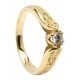 Gold Diamond Trinity Knot Promise Ring