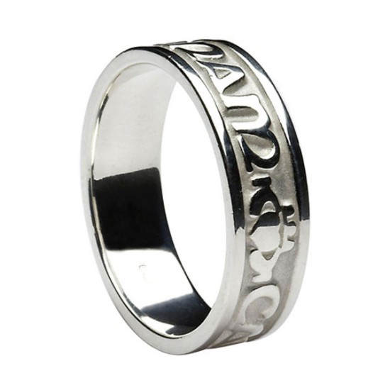 Silver Mo Anam Cara Wedding Ring
